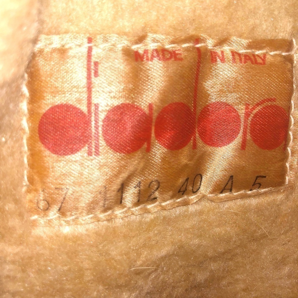 Diadora Vintage Women's Beige Fur Lined Winter Boots Made in Italy‎ Size 40 - Picture 2 of 7